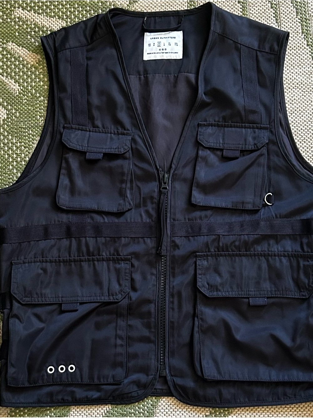 Urban Outfitters Black Multi-Pocket Utility Vest
